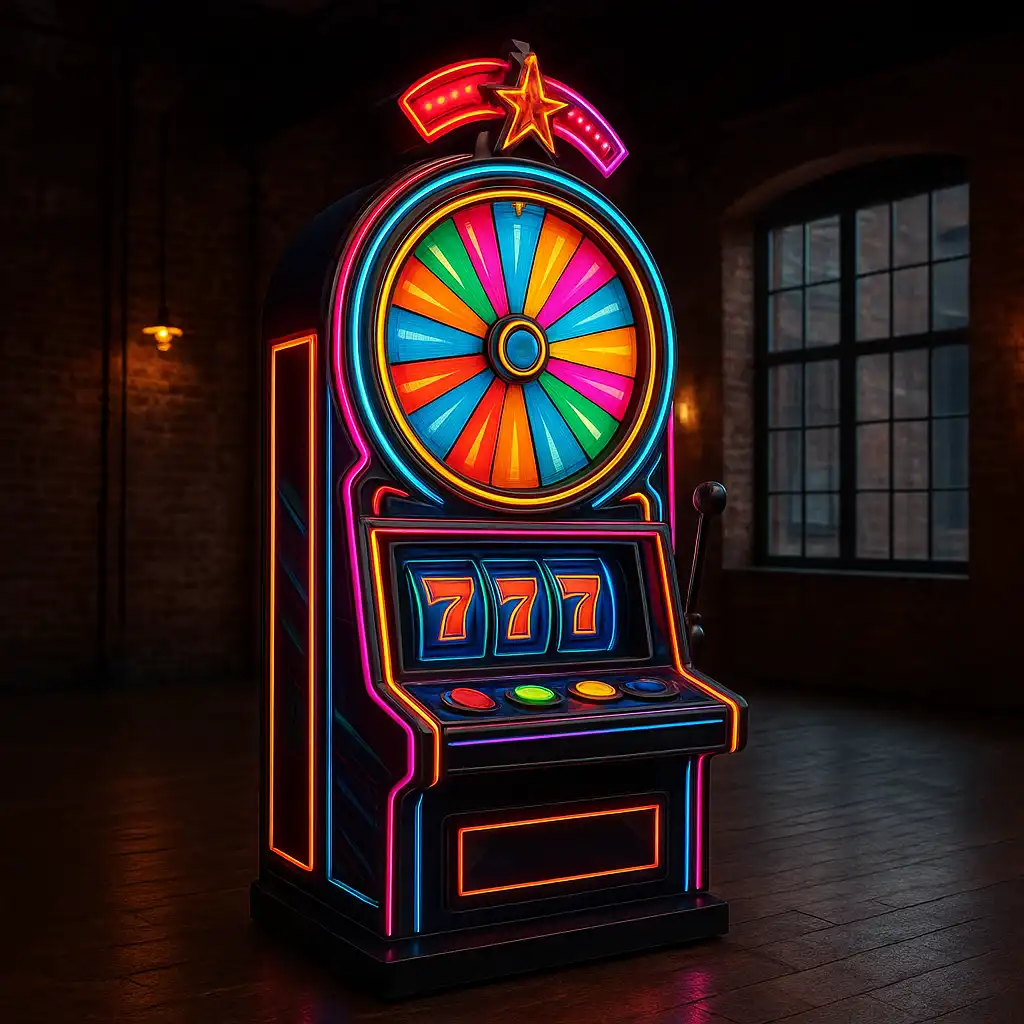 Crazy Time slot machine screen inside the MetroBetz urban loft